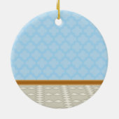 Künstleruhu Keramik Ornament (Hinten)