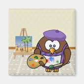 Künstleruhu Magnet (Vorne)