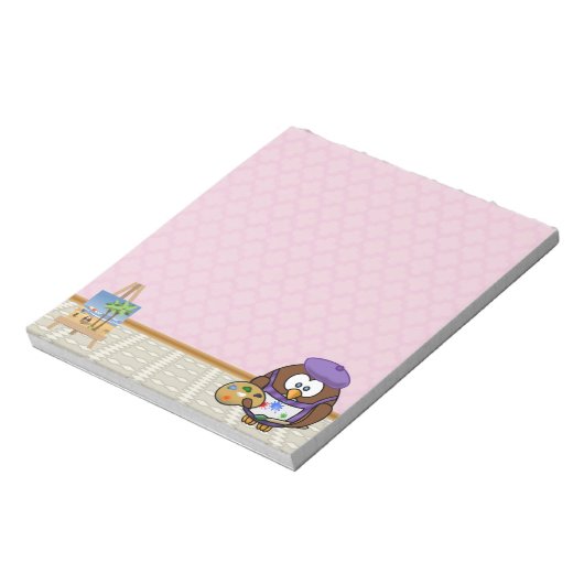 Künstleruhu Notizblock (Rotiert)