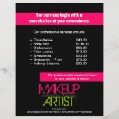 Künstlerwerbung Flyer (Hinten)