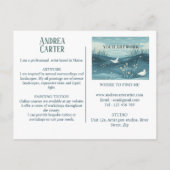 Künstlerwerbung Postkarte (Rückseite)