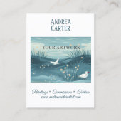 Künstlerwerbung Visitenkarte (Vorderseite)