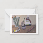 Künstlerwerkzeuge Mitteilungskarte (Vorderseite)