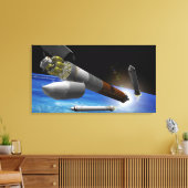 Künstlerwiedergabe einer Heavy-Lift-Rakete Leinwanddruck (Insitu (Wohnzimmer))