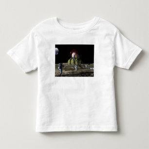 Künstlerwiedergabe eines neuen Raumschiffes zum Kleinkind T-shirt