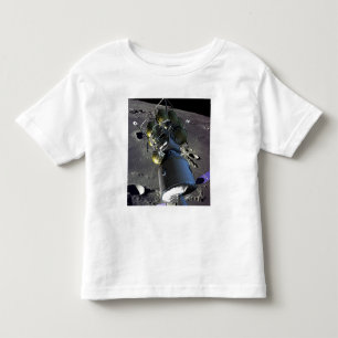 Künstlerwiedergabe eines neuen Raumschiffes zum Kleinkind T-shirt