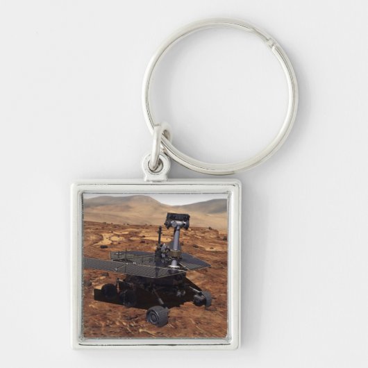 Künstlerwiedergabe von Mars Rover 2 Schlüsselanhänger (Vorne)