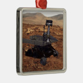 Künstlerwiedergabe von Mars Rover 2 Silbernes Ornament (Rechts)
