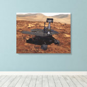 Künstlerwiedergabe von Mars Rover Leinwanddruck (Insitu (Holzboden))