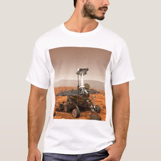 Künstlerwiedergabe von Mars Rover T-Shirt (Vorderseite)