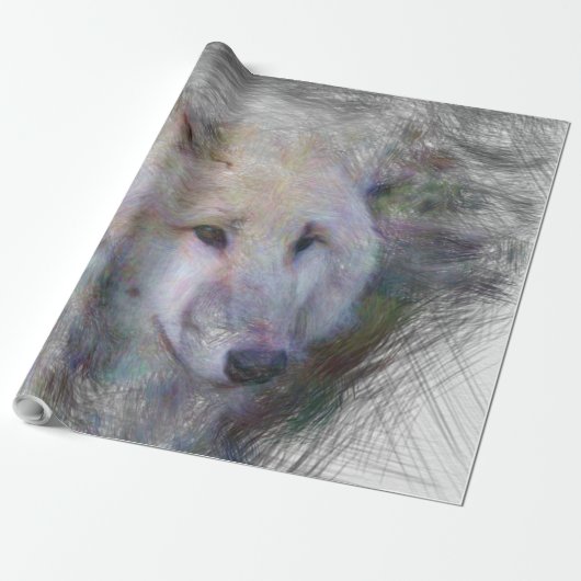 Künstlerwolf Geschenkpapier (Ungerollt)