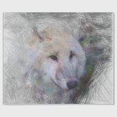 Künstlerwolf Geschenkpapier (Flach)