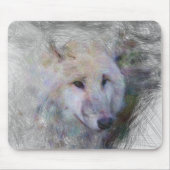 Künstlerwolf Mousepad (Vorne)