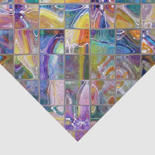 Künstlerzettel Seidenpapier (Ausschnitt)