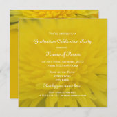 Kunstleuchter mit gelbem Abschluss Einladung (Vorne/Hinten)