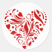 Künstlich Gemusterte Heftpfropfen Runder Aufkleber (Vorderseite)