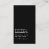 Künstlich Gerahmter Fotograf, Videographin Visitenkarte (Rückseite)