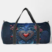 Künstlich gestaltetes gotisches Herz Duffle Bag (Vorderseite)