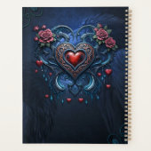 Künstlich gestaltetes gotisches Herz Planer (Rückseite)