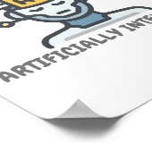 Künstlich Intelligentes Textdesign Poster (Ecke)
