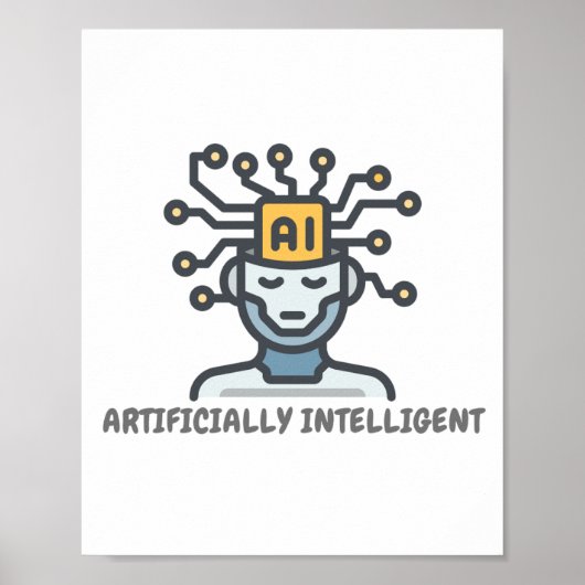 Künstlich Intelligentes Textdesign Poster (Vorne)