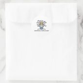 Künstlich Intelligentes Textdesign Runder Aufkleber (Tasche)