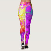 Künstliche Abstrakte Farbexplosionen Leggings (Rückseite)