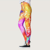 Künstliche Abstrakte Farbexplosionen Leggings (Links)
