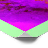 Künstliche Abstrakte Farbexplosionen Poster (Ecke)