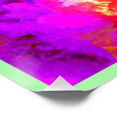 Künstliche Abstrakte Farbexplosionen Poster (Ecke)