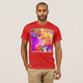 Künstliche Abstrakte Farbexplosionen T-Shirt (Vorne ganz)