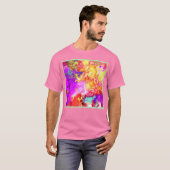 Künstliche Abstrakte Farbexplosionen T-Shirt (Vorne ganz)