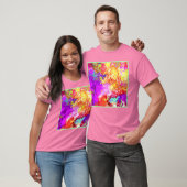 Künstliche Abstrakte Farbexplosionen T-Shirt (Unisex)