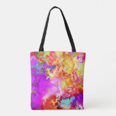 Künstliche Abstrakte Farbexplosionen Tasche (Rückseite)
