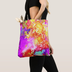 Künstliche Abstrakte Farbexplosionen Tasche