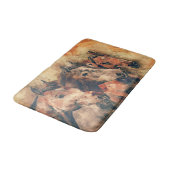 Künstliche Aquarellmalerei Badematte (Schrägansicht)