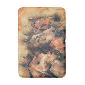 Künstliche Aquarellmalerei Badematte (Vorderseite Vertikal)