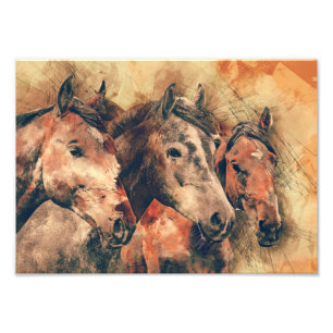 Künstliche Aquarellmalerei Fotodruck