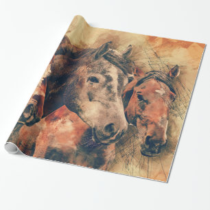 Künstliche Aquarellmalerei Geschenkpapier