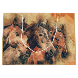 Künstliche Aquarellmalerei Große Geschenktüte