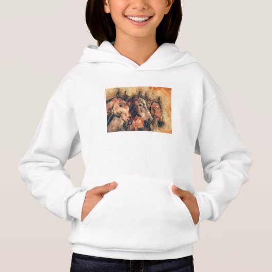 Künstliche Aquarellmalerei Hoodie (Vorderseite)