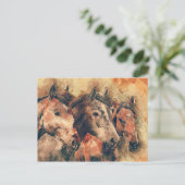 Künstliche Aquarellmalerei Postkarte (Stehend Vorderseite)