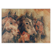 Künstliche Aquarellmalerei Schneidebrett (Vorderseite)