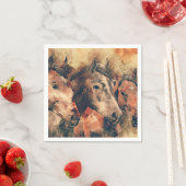 Künstliche Aquarellmalerei Serviette (Beispiel)