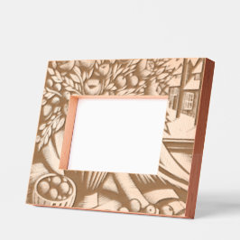 Künstliche Blume durch das Fenster Geätzte Rahmen