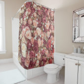 Künstliche Blume, schöner Stoffuntergrund. Duschvorhang (Beispiel)