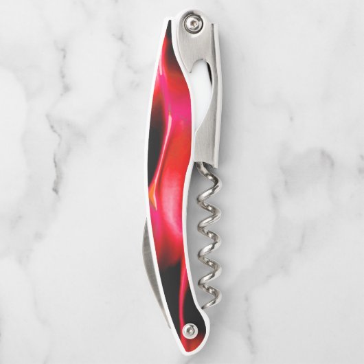 Künstliche Dünen in roter Schattierung Kellnermesser (Rückseite)