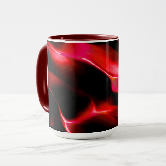 Künstliche Dünen in roter Schattierung Tasse (Vorderseite Links)