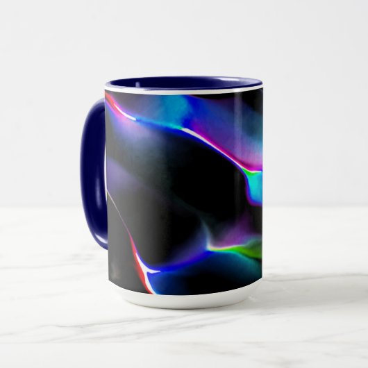 Künstliche Dünen in roter Schattierung Tasse (Vorderseite Links)