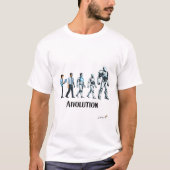 Künstliche Evolution | Futuristisches KI-Robotdesi T-Shirt (Vorderseite)